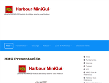 Tablet Screenshot of harbourminigui.com